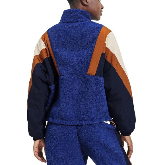 UGG Women's Kieren Uggfluff Nylon Colorblock  Blue Jacket Coat Bomber X-Large - Picture 4 of 14